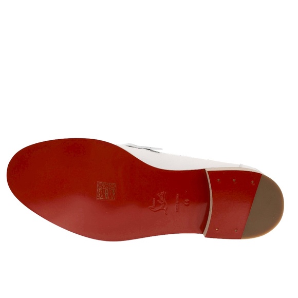 Christian Louboutin Penny Loafer White Leather Size 9 US New main image 6
